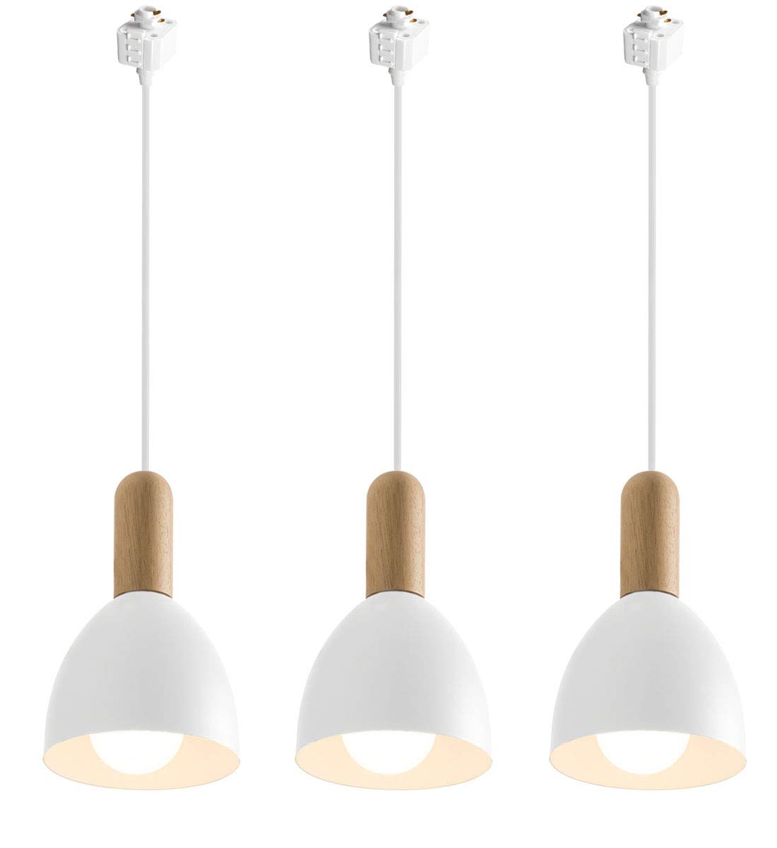 Kiven H Type Track Lamp Mini Pendant Lighting - 3-Light Aluminum Hanging Light Fixture for Kitchen Island, Living Room, Bedroom | Modern Home Lighting Solution for Dining Areas, Workspaces & Interior Decor