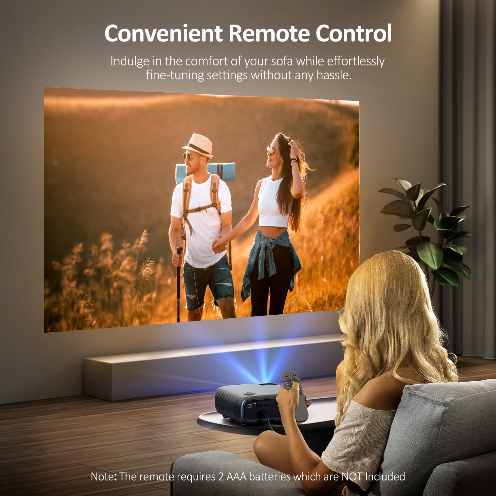 NexiGo Universal Replacement Remote Control for Projectors - Compatible with Multiple Brands | Perfect for Home Theater, Office Presentations & Classroom Use