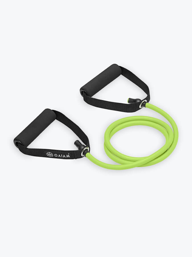 Gaiam Medium Resistance Band with Door Anchor Kit - Perfect for Home Workouts, Strength Training & Physical Therapy