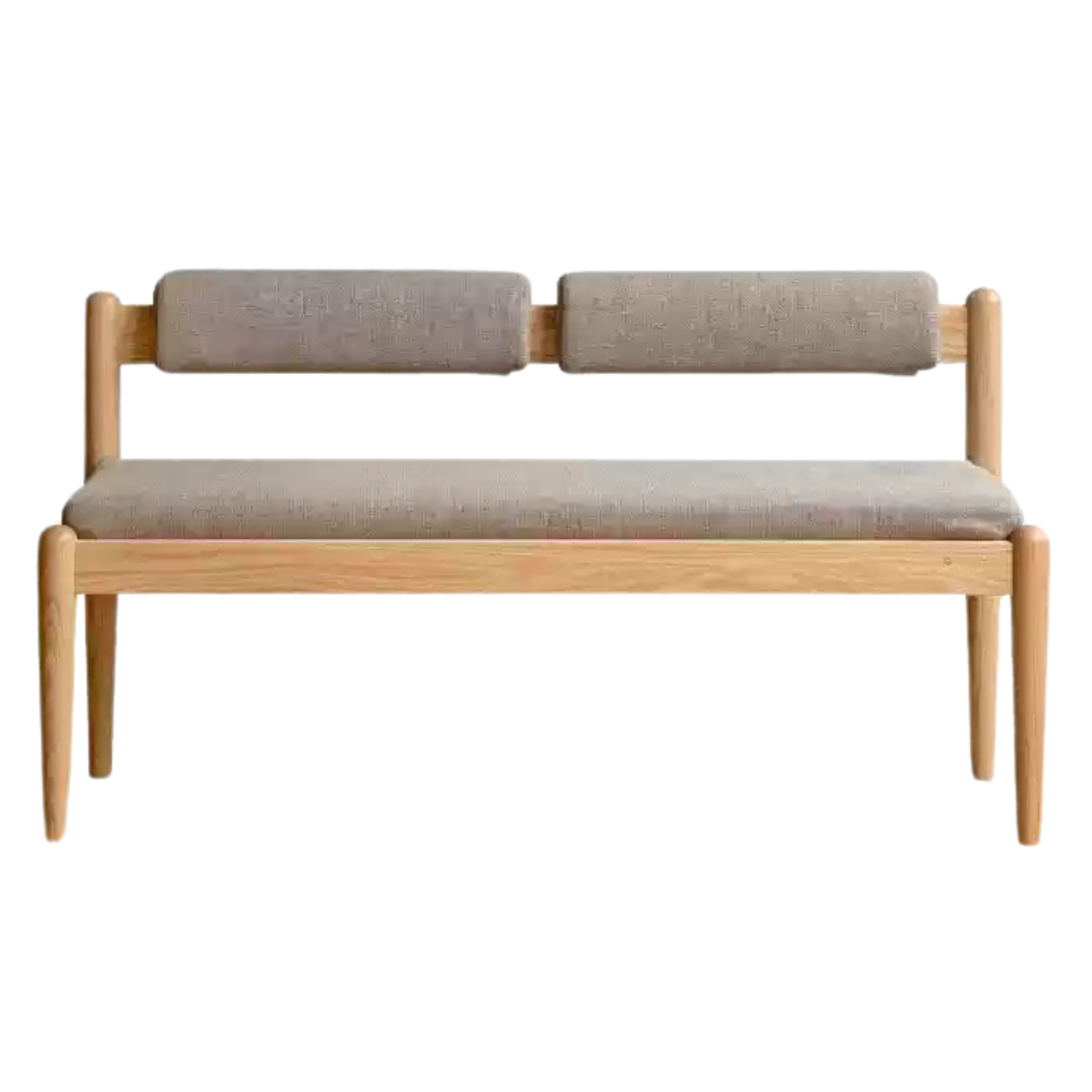 49.2x18.7x25.6 inch / 125x47.5x65сm / Natural wood color / Oak bench smoked chestnut brown