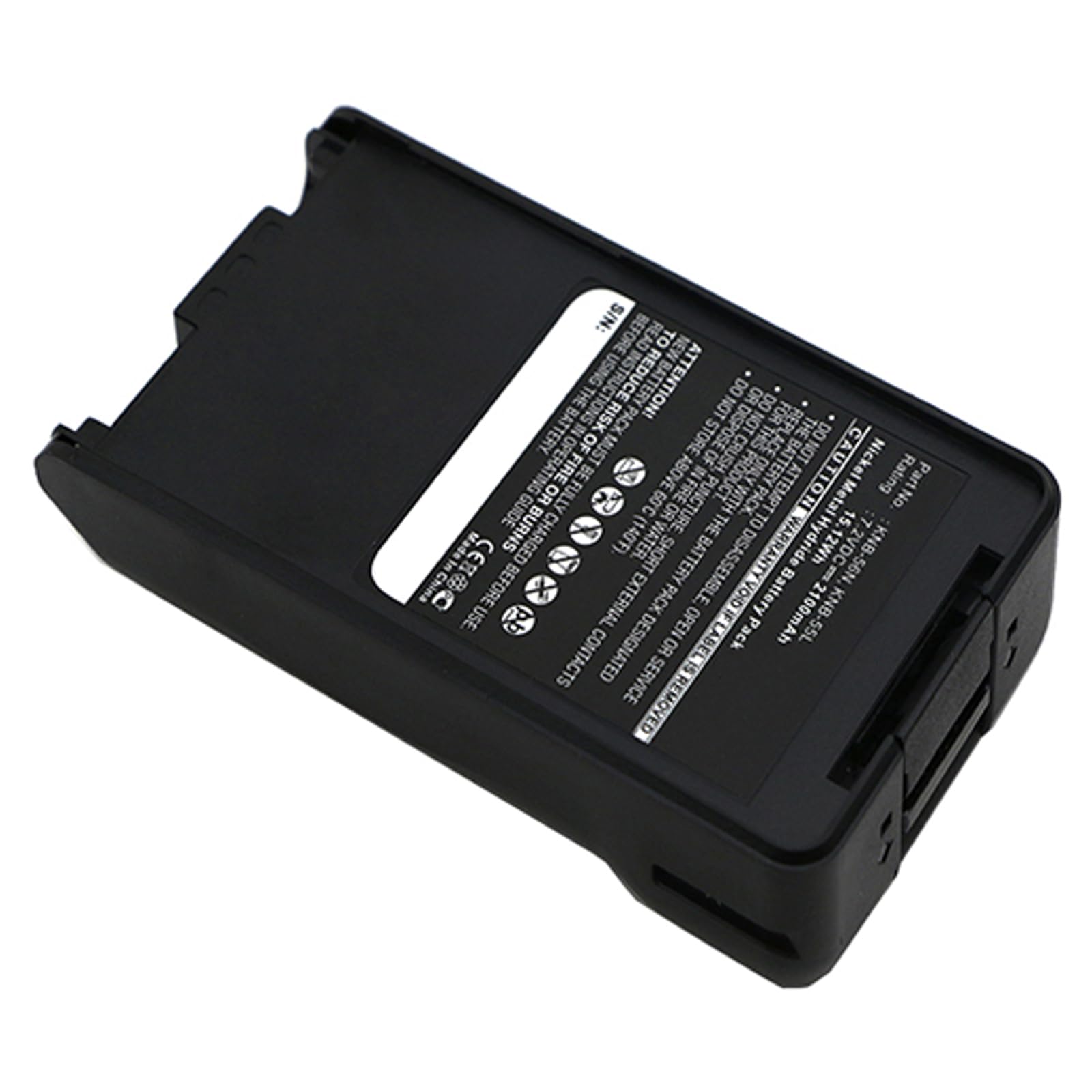 Synergy Digital 2-Way Radio Battery - High Capacity 2100mAh Ni-MH 7.2V Replacement for Kenwood KNB-55L & KNB-24L - Perfect for Business, Security, and Outdoor Communication