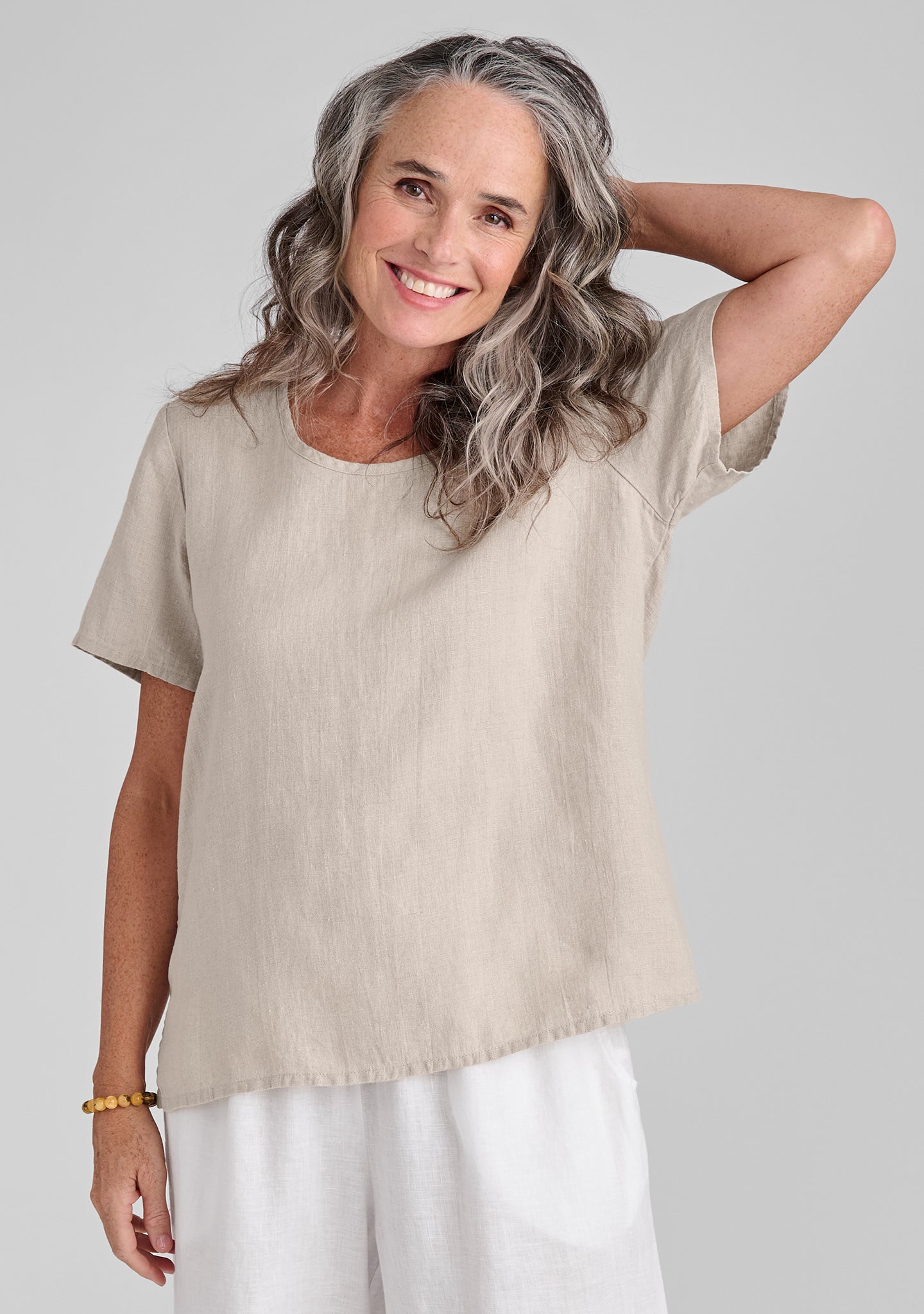 Premium Linen T-Shirt for Men & Women - Soft, Breathable & Comfortable Essential Tee - Perfect for Casual Wear, Summer Outfits & Layering