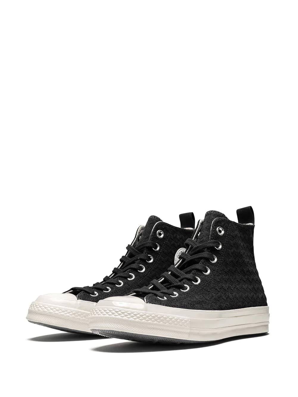 Converse Chuck 70 High Top Unisex Sneakers - Black/Mouse/Egret (Size 12) | Classic Canvas Shoes for Casual Wear, Street Style & Everyday Comfort