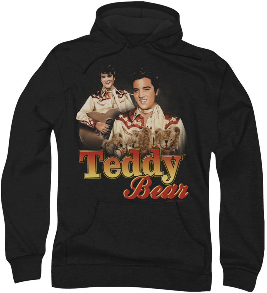 Elvis Presley Teddy Bear Hoodie for Men - Soft & Cozy Pullover Sweatshirt - Perfect for Casual Wear, Concerts, and Gifts