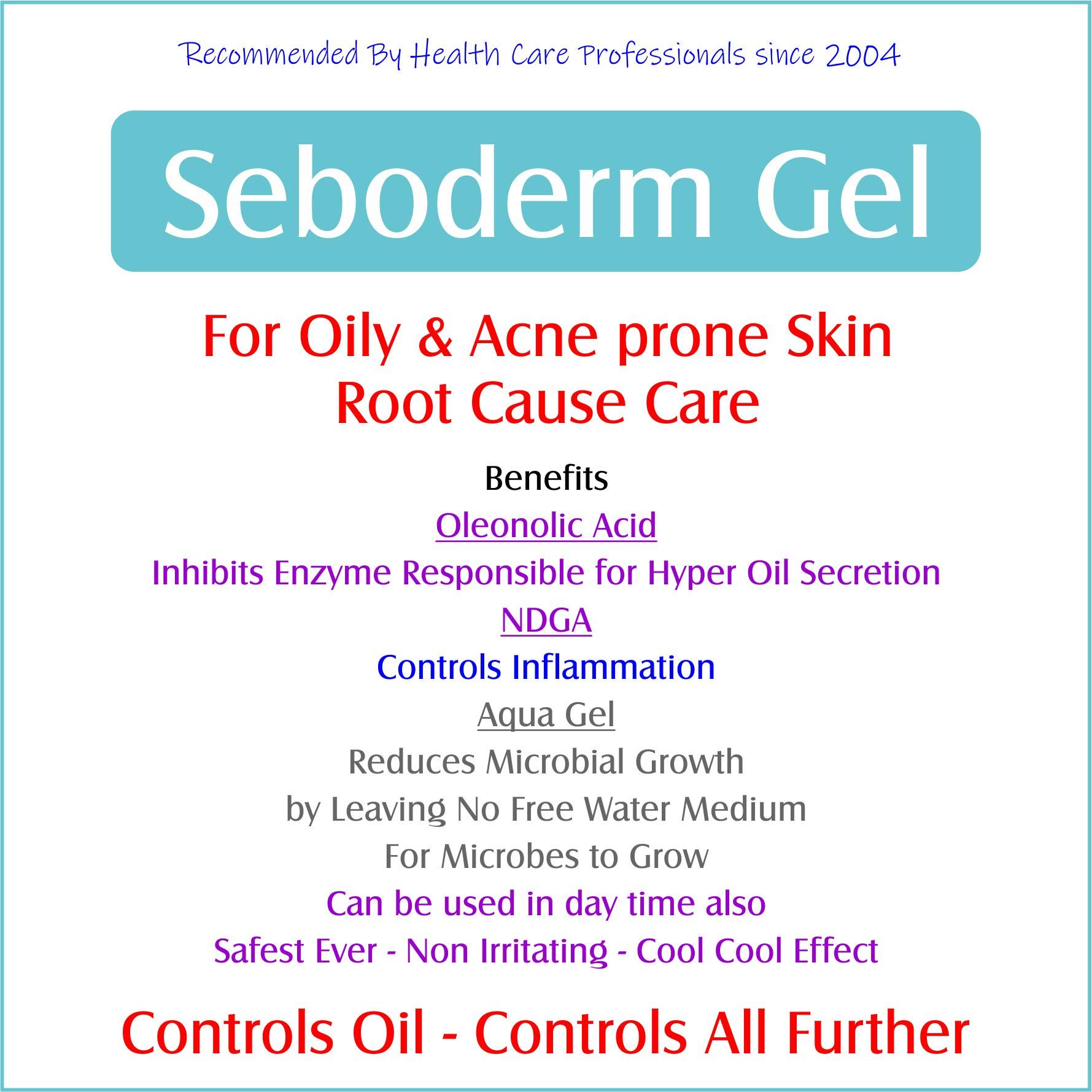 Remember India Seboderm Gel for Oily & Acne-Prone Skin - Controls Excess Oil Secretion - 25g (Pack of 2) - Dermatologist Recommended for Clear, Balanced Skin at Home & On-the-Go