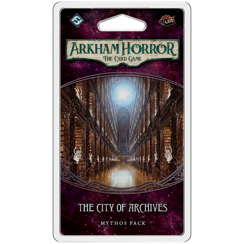 Arkham Horror LCG: The City of Archives Expansion - Cooperative Horror Card Game for 1-4 Players | Perfect for Game Nights & Lovecraftian Horror Fans