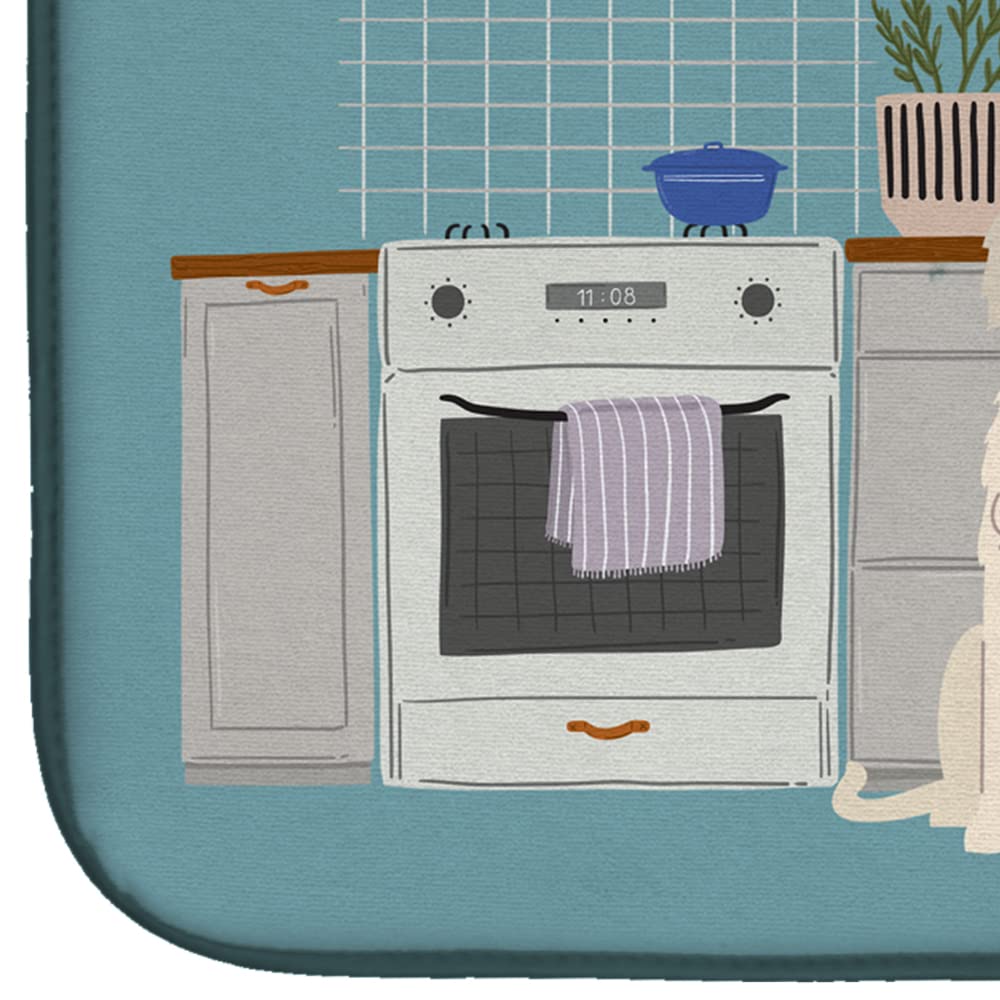 Irish Wolfhound Dish Drying Mat 14x21