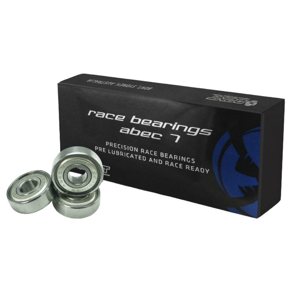 Bont Race ABEC 7 Skate Bearings - High Speed Precision Bearings for Roller Skates, Skateboards & Inline Skates - Perfect for Speed Skating, Derby & Outdoor Sports