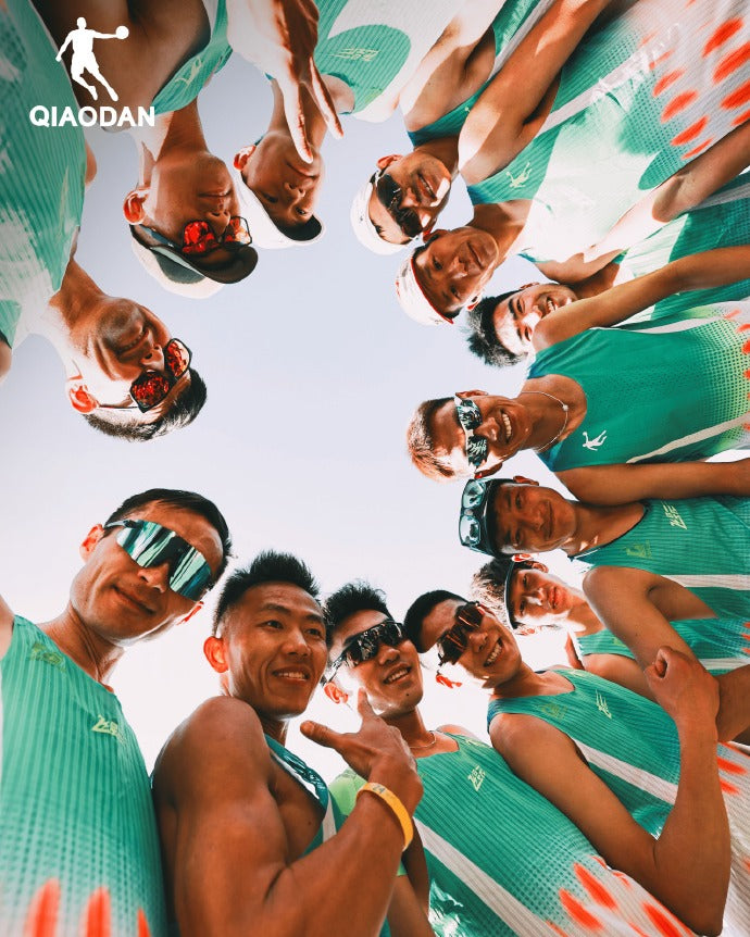 Qiaodan Men's Running Vest - Lightweight Breathable Green Workout Top for Jogging, Gym & Outdoor Sports
