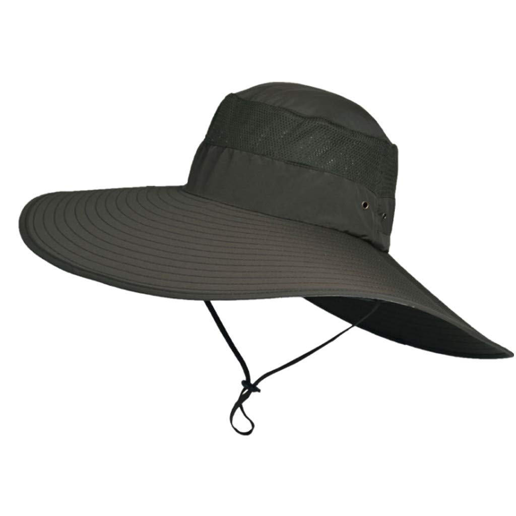 Men's Foldable Fisherman Bucket Hat - UPF 50+ Sun Protection, Adjustable Chin Strap for Outdoor, Beach, Fishing & Hiking - Lightweight & Breathable Summer Sun Hat for Men