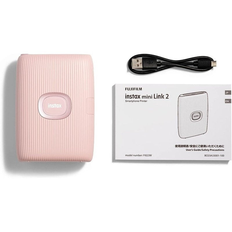 Fujifilm Instax Mini Link 2 Smartphone Photo Printer - Wireless Instant Film Printer for iPhone & Android - Perfect for Travel, Parties & DIY Scrapbooking