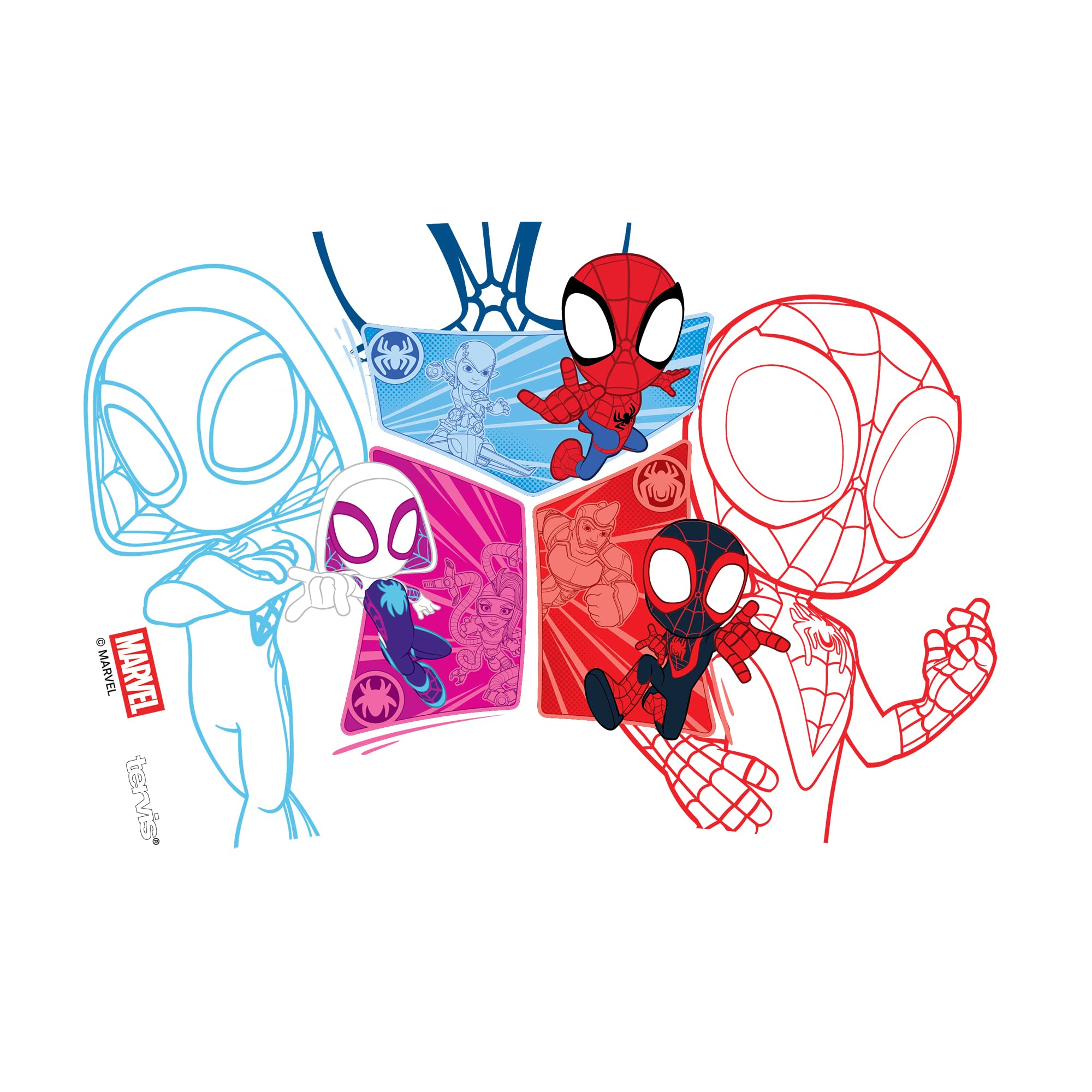 Tervis Marvel Spider-Man Spidey and Friends 10oz Double-Walled Insulated Tumbler - Keeps Drinks Hot & Cold for 24 Hours - BPA-Free Travel Mug - Perfect for Coffee, Tea, or Smoothies - Made in USA - Classic Wavy Design