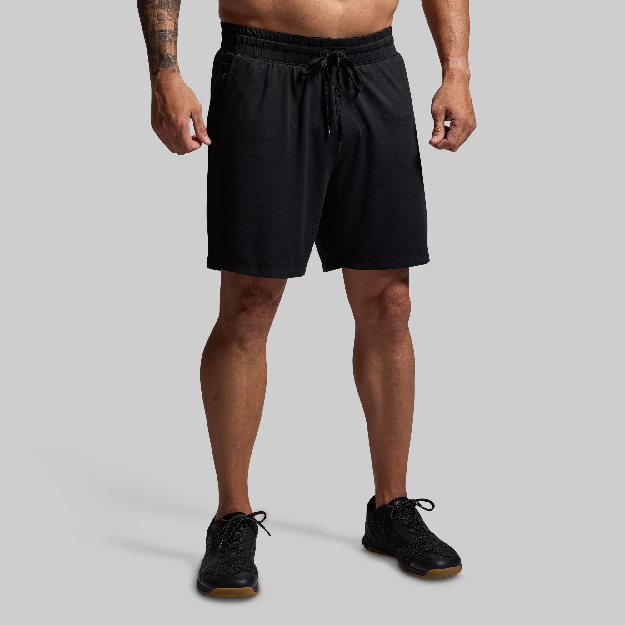Men's Lounge Shorts 2.0 - Soft Comfortable Sleep & Home Wear (Black) - Perfect for Relaxing, Lounging at Home, Yoga, and Casual Wear