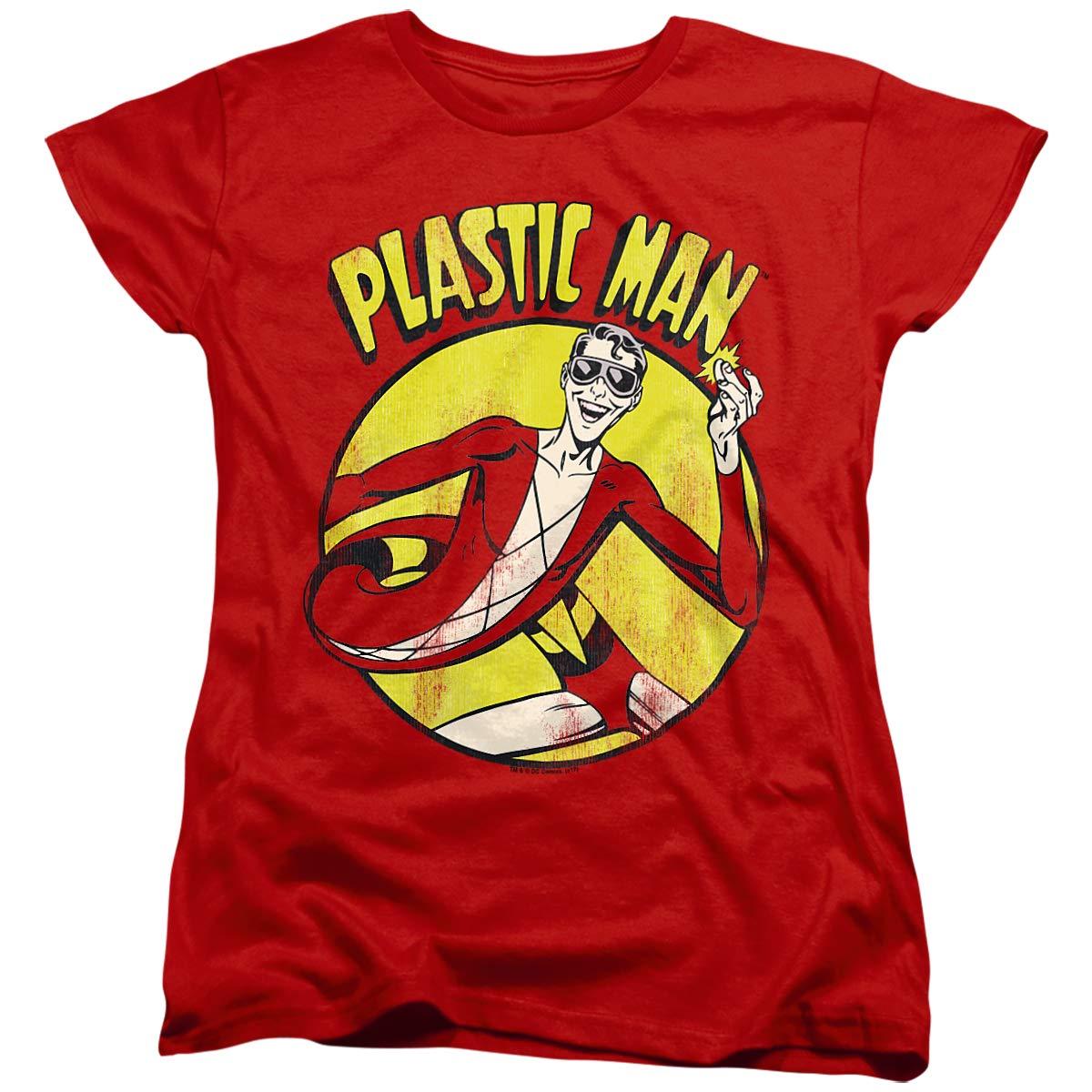DC Comics Plastic Man Graphic T-Shirt for Men & Women - Superhero Costume & Casual Wear