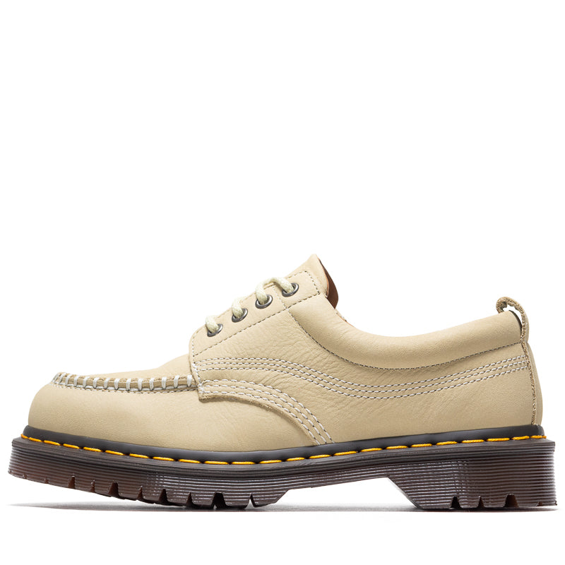 Dr. Martens Lowell Light Tan Leather Boots for Men & Women - Stylish & Comfortable for Casual Wear, Work & Outdoor Adventures