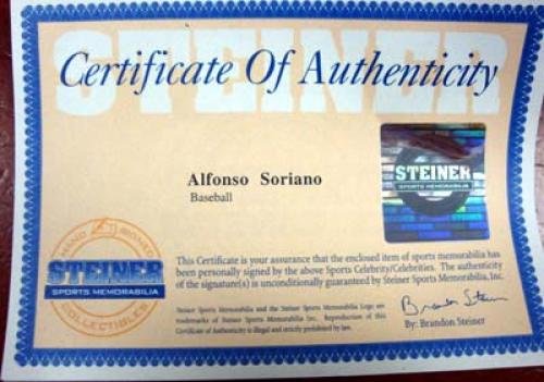 Alfonso Soriano Signed Baseball - Official MLB Authenticated Autographed Baseball for Collectors & Fans - Perfect for Display, Gifts & Memorabilia Collections