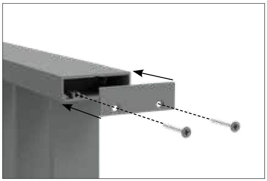 Aluminum Handrail End Plate 70x23mm - VISOR Balustrade Accessory for Staircase & Railing Safety
