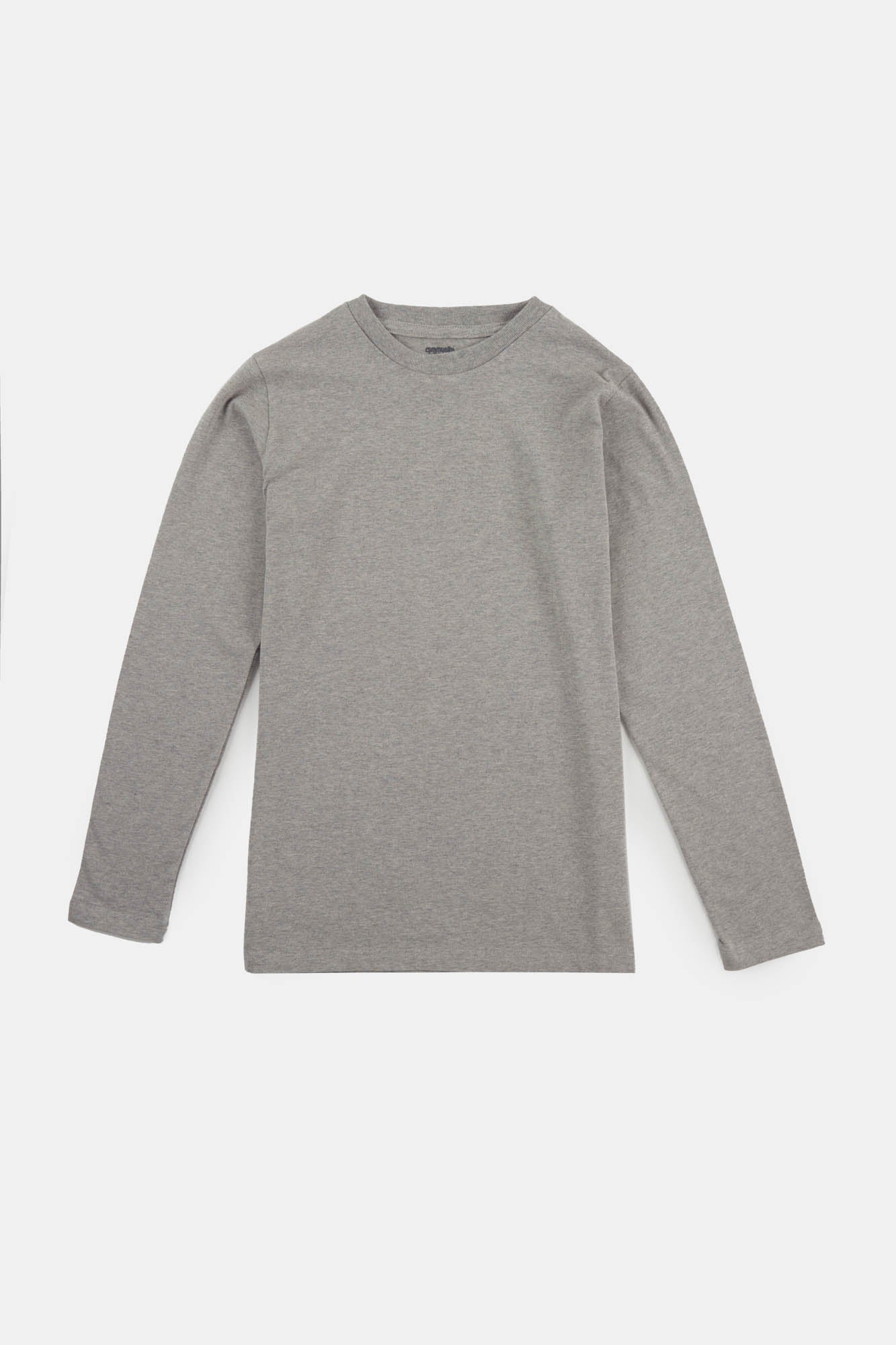 Women's Long Sleeve T-Shirt - Soft Cotton Grey Marl Casual Top for Everyday Wear | Perfect for Work, Lounge & Outfits