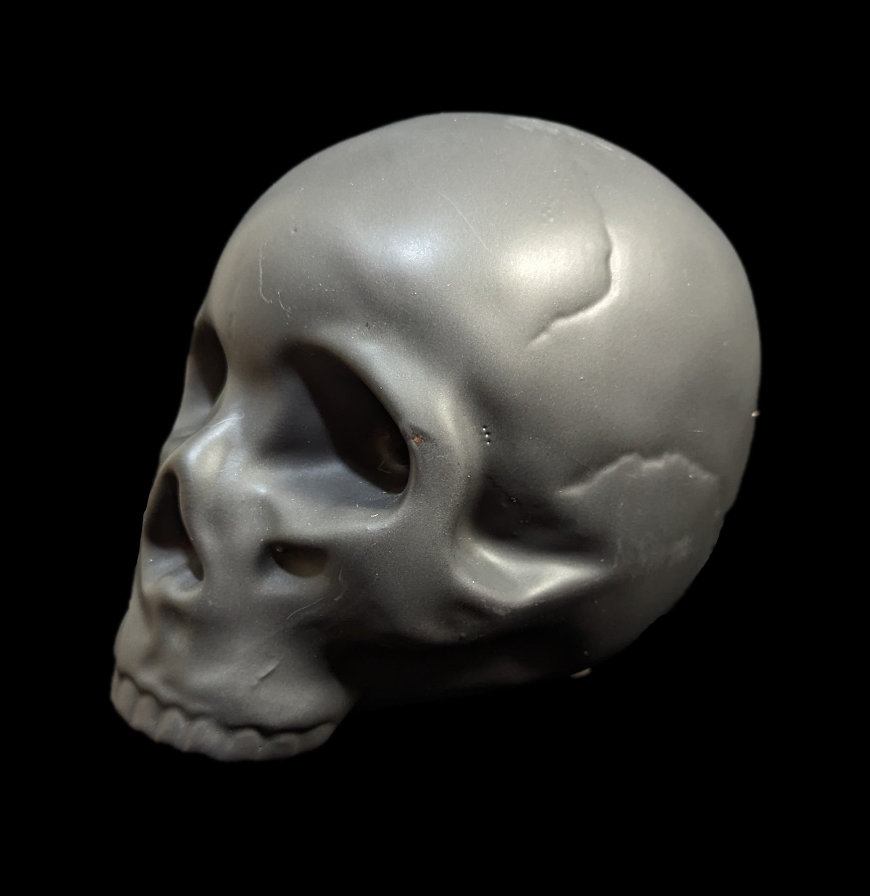 Handmade Stoneware Human Skull Piggy Bank - Unique Money Saving Jar for Halloween Decor, Gothic Home Decor & Coin Collector Gift