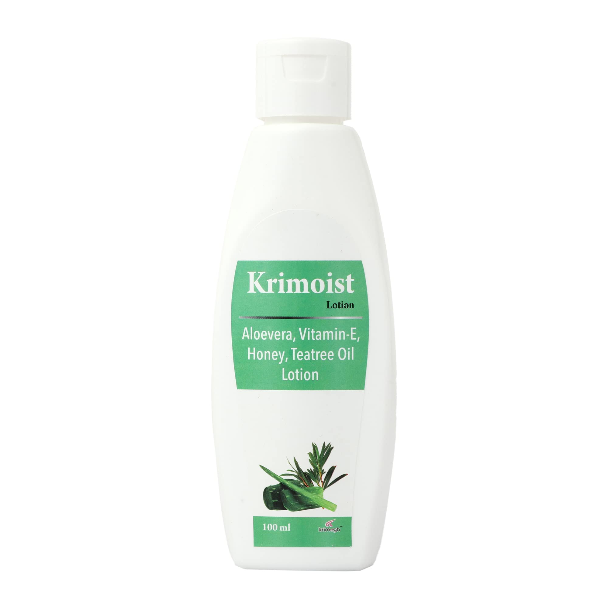 Krimoist Moisturizing Lotion with Aloe Vera, Vitamin E, Honey & Tea Tree Oil - 100ml (Pack of 2) for Dry Skin, Face & Body Hydration - Perfect for Daily Skincare Routine & Post-Sun Care