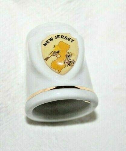 Vintage Ceramic Thimble from New Jersey - Handmade Needlework Accessory for Sewing, Quilting & Embroidery | Perfect Gift for Craft Lovers