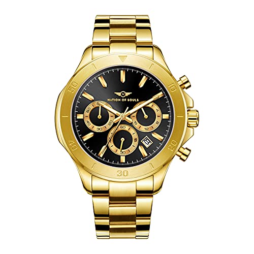 Gold & Obsidian Black Dial