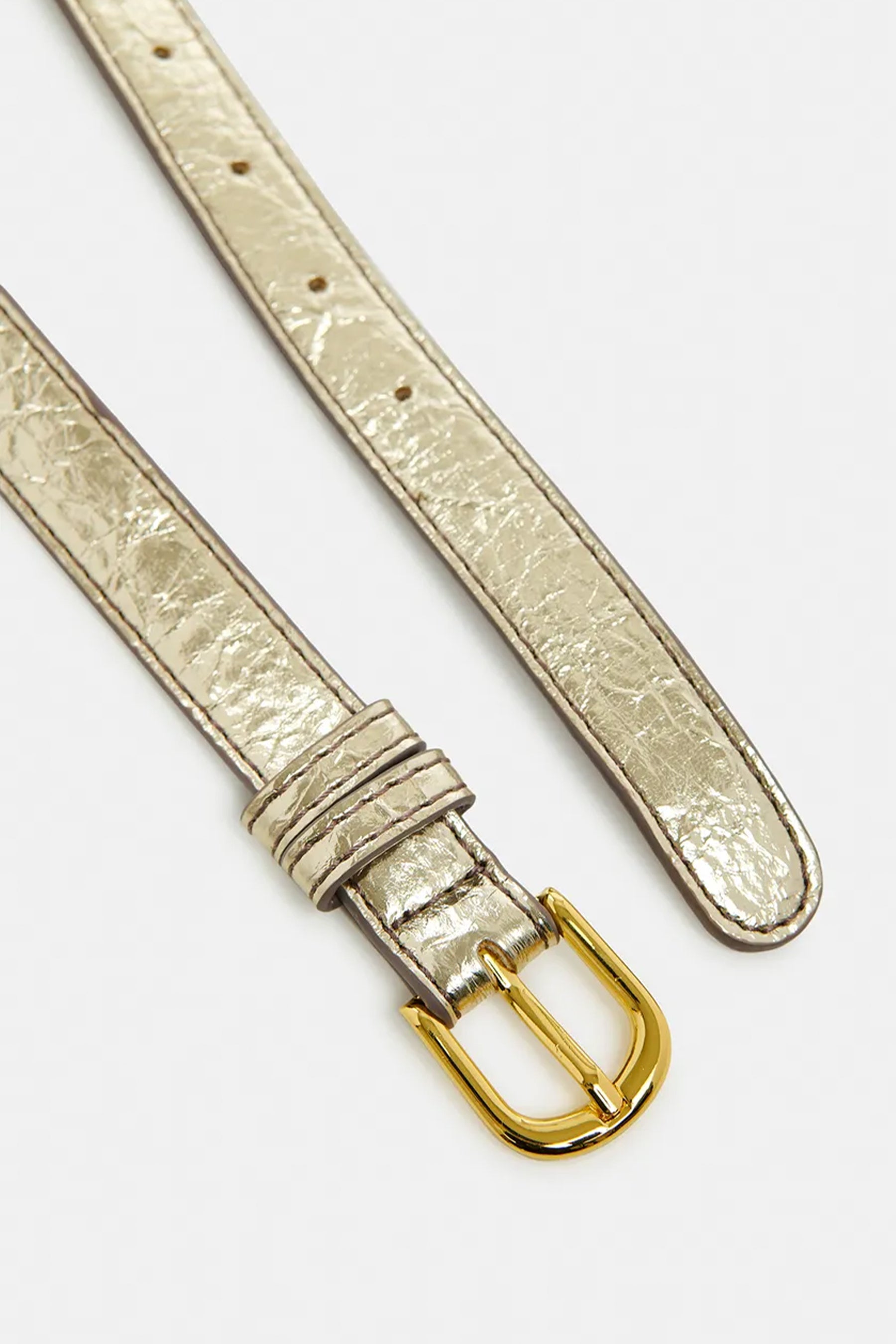 Essentiel Antwerp Fredastair Belt - Gold Women's Fashion Accessory for Casual & Party Outfits