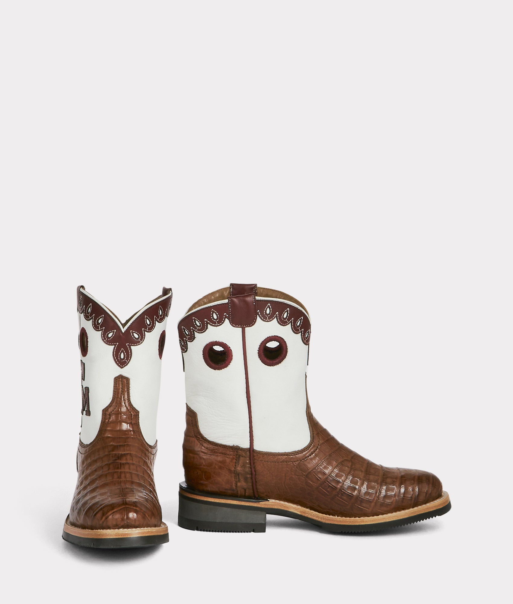 Women's A&M Exotic Barn Boots - Waterproof Leather Riding Boots for Women, Comfortable & Stylish Western Cowgirl Boots - Perfect for Horseback Riding, Country Rodeo, and Outdoor Farm Work (Sienna)