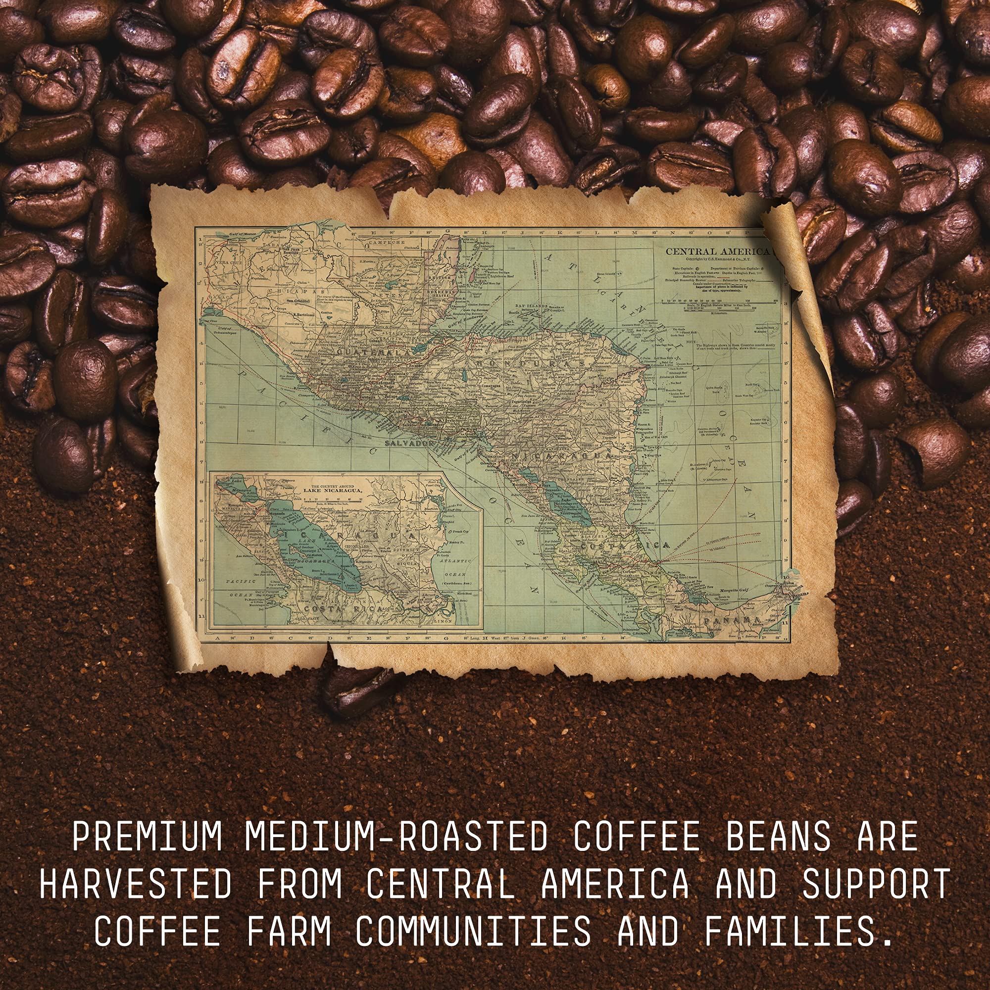 Premium Swiss Water Process Decaf Coffee - Medium Roast Ground Coffee, 2 LB Bag | Naturally Decaffeinated, Rich & Smooth Flavor | Perfect for Afternoon Relaxation, Evening Enjoyment & Coffee Lovers Who Avoid Caffeine