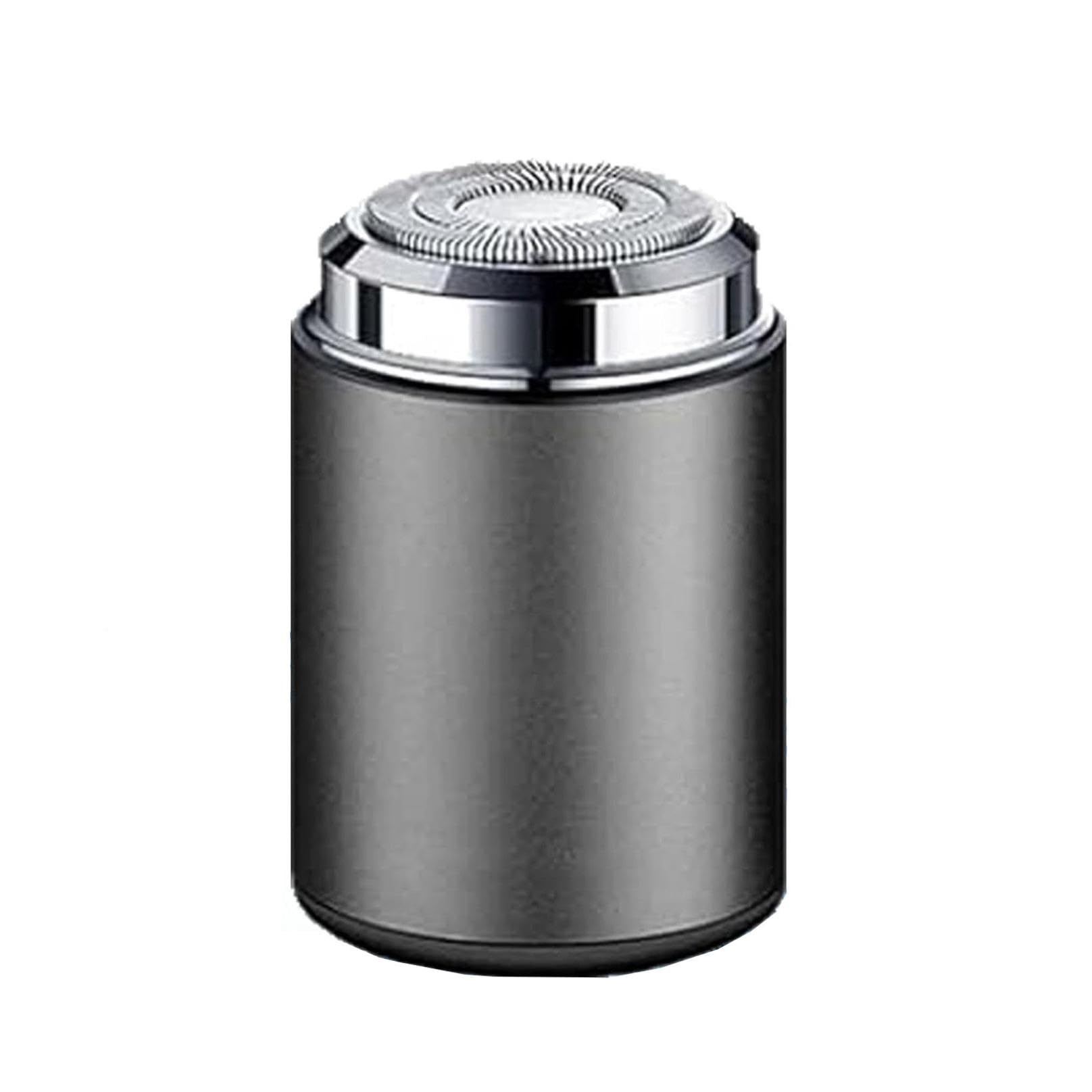 Mini Electric Shaver for Men - Portable USB-C Rechargeable Travel Shaver, Compact & Lightweight for Office, Business Trips & Gym - Easy to Carry Gray Facial Hair Trimmer | Perfect for Travel, Daily Grooming & On-the-Go Use