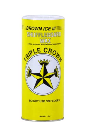 Zieglerworld Triple Crown Brown 3 Fast Speed Table Shuffleboard Powder Wax - Premium Shuffleboard Wax for Smooth Gliding - Perfect for Game Rooms, Bars, and Home Entertainment