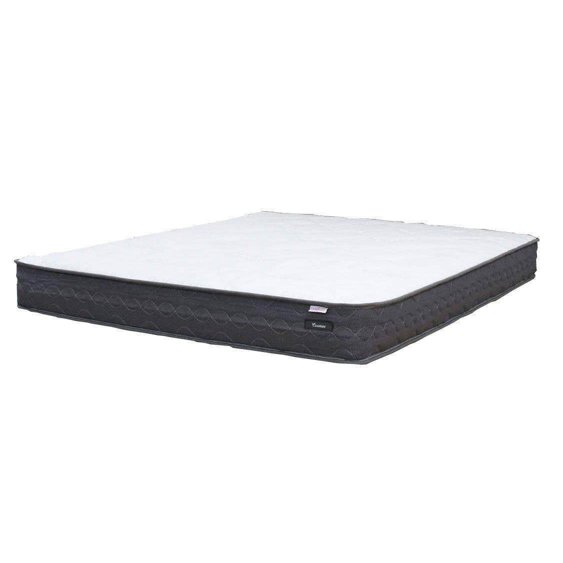 Dreamster Cosmos Pocketed Spring Mattress with Bed Frame Set - Queen Size Hybrid Support for Back Pain Relief - Perfect for Guest Rooms, Dorms & Apartments