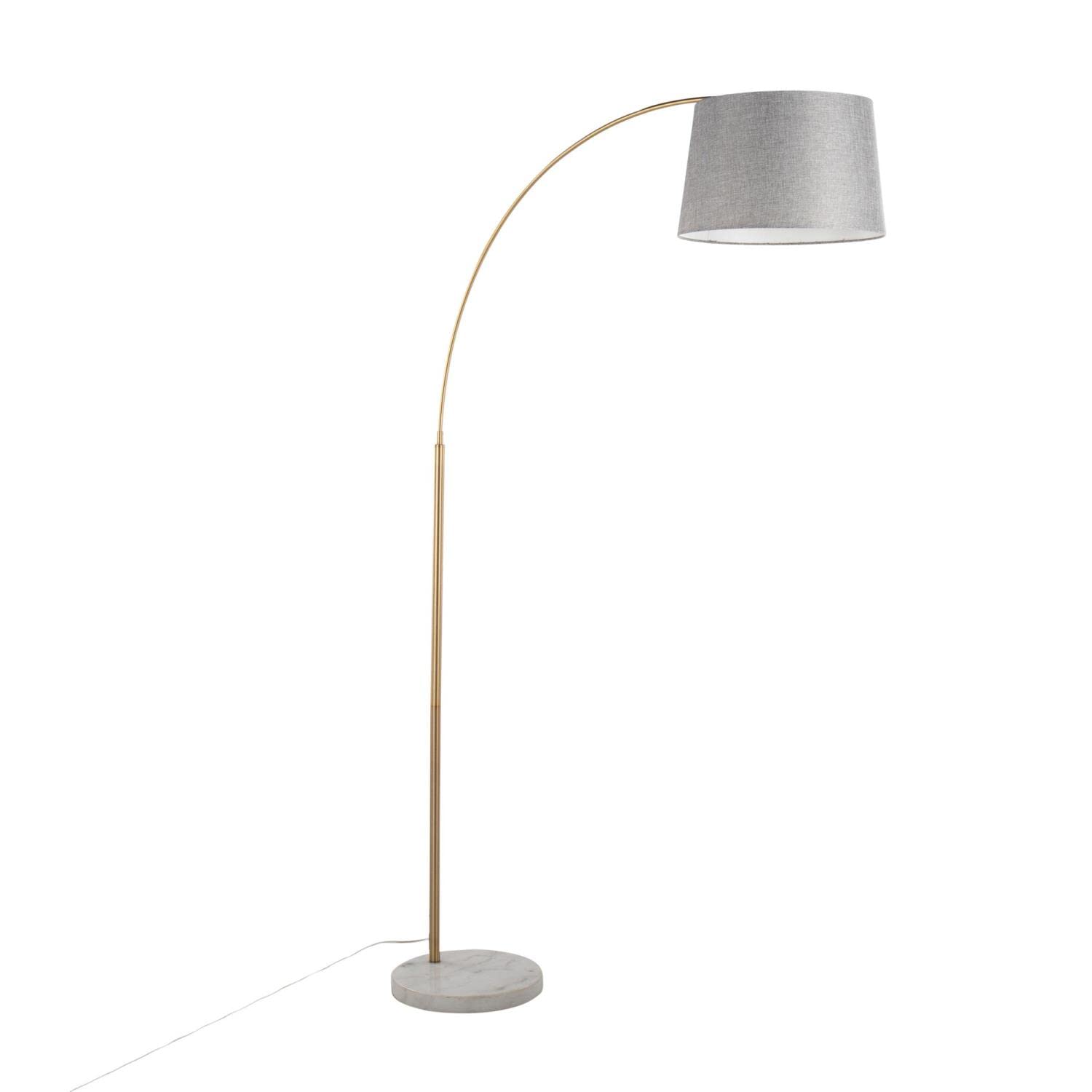 Modern March Floor Lamp - Adjustable Standing Lamp for Living Room & Bedroom, Tall Corner Lamp with Dimmable LED Light - Perfect for Reading, Relaxing and Home Decor