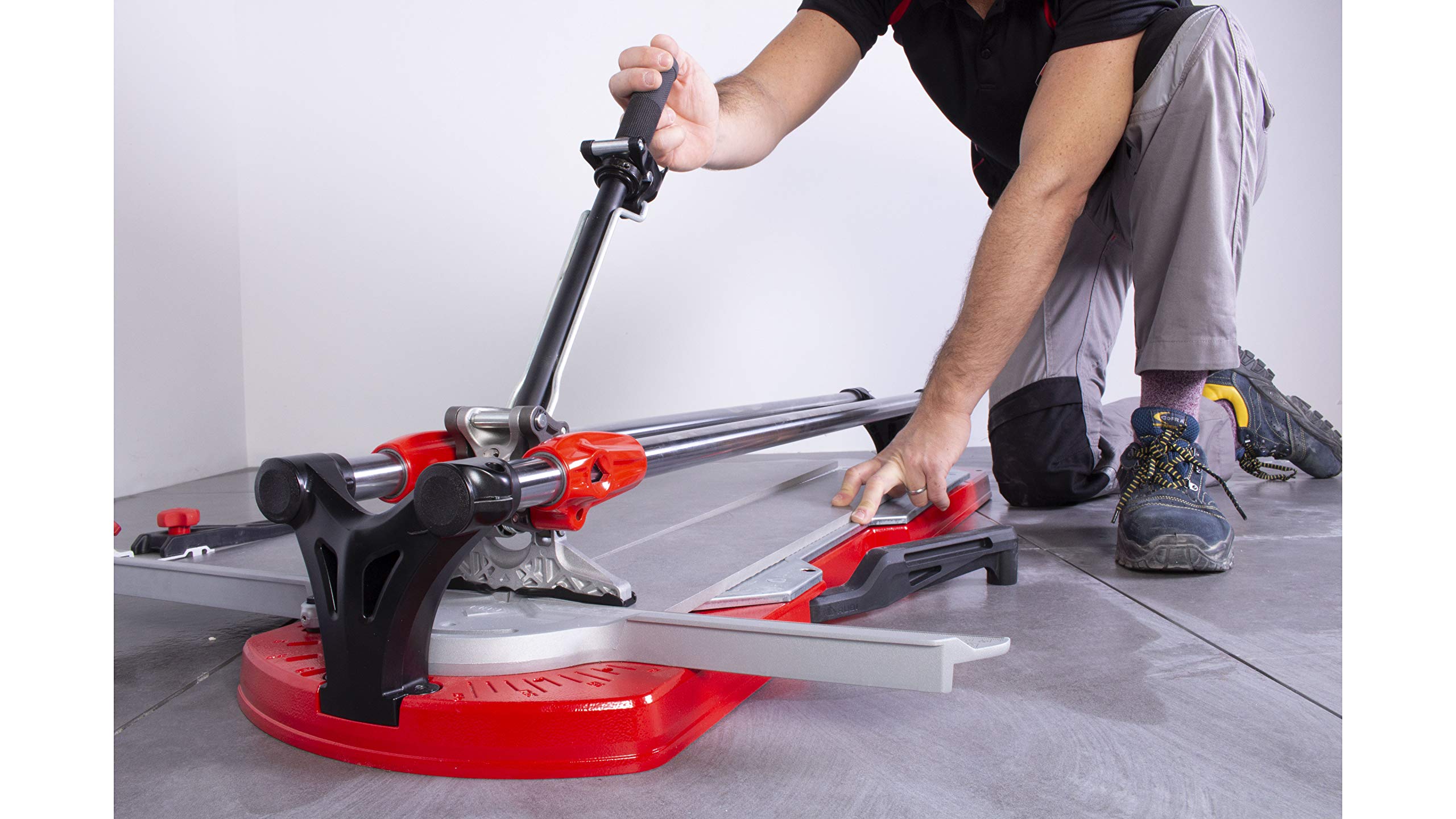 Professional RUBI TX-1250 Max Manual Tile Cutter - Heavy Duty Ceramic Tile Cutter for Precise Cutting up to 49 3/16