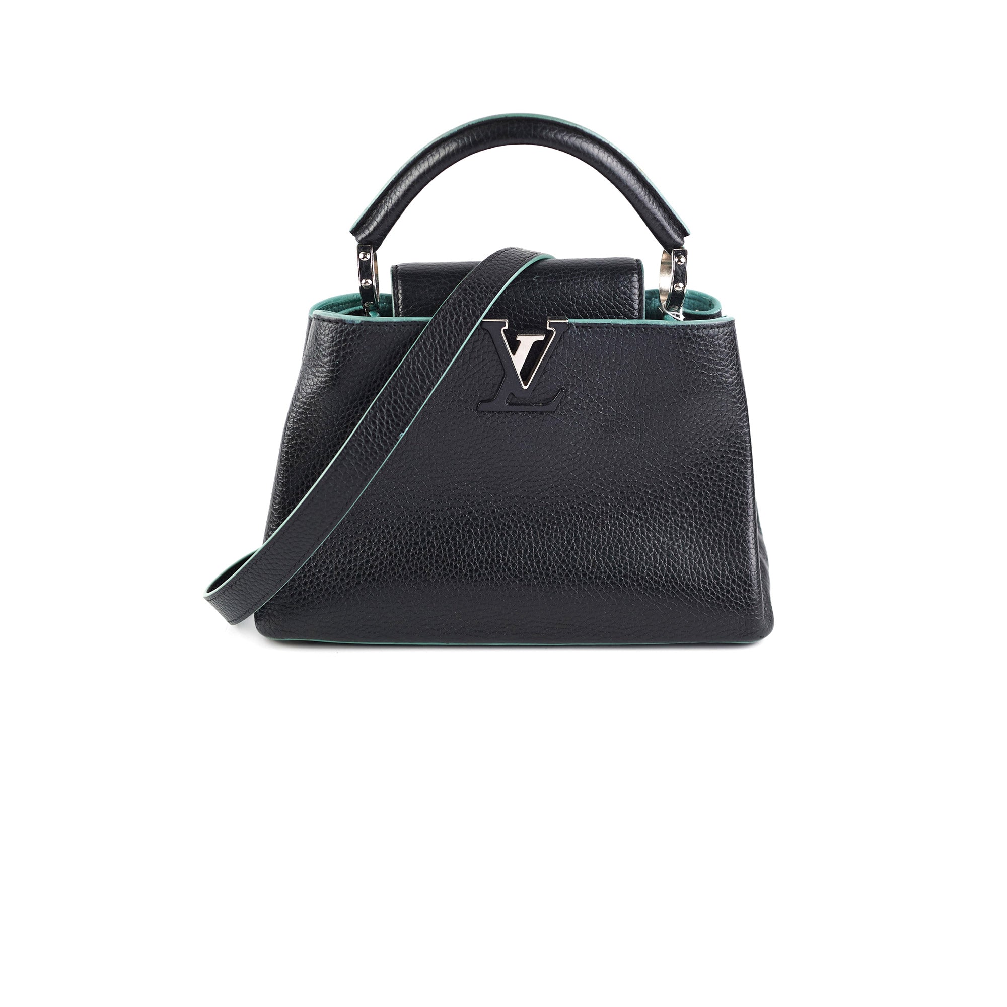 Louis Vuitton Capucines BB Handbag in Black Taurillon Leather - Luxury Designer Crossbody Bag for Women, Perfect for Work, Travel & Evening Events
