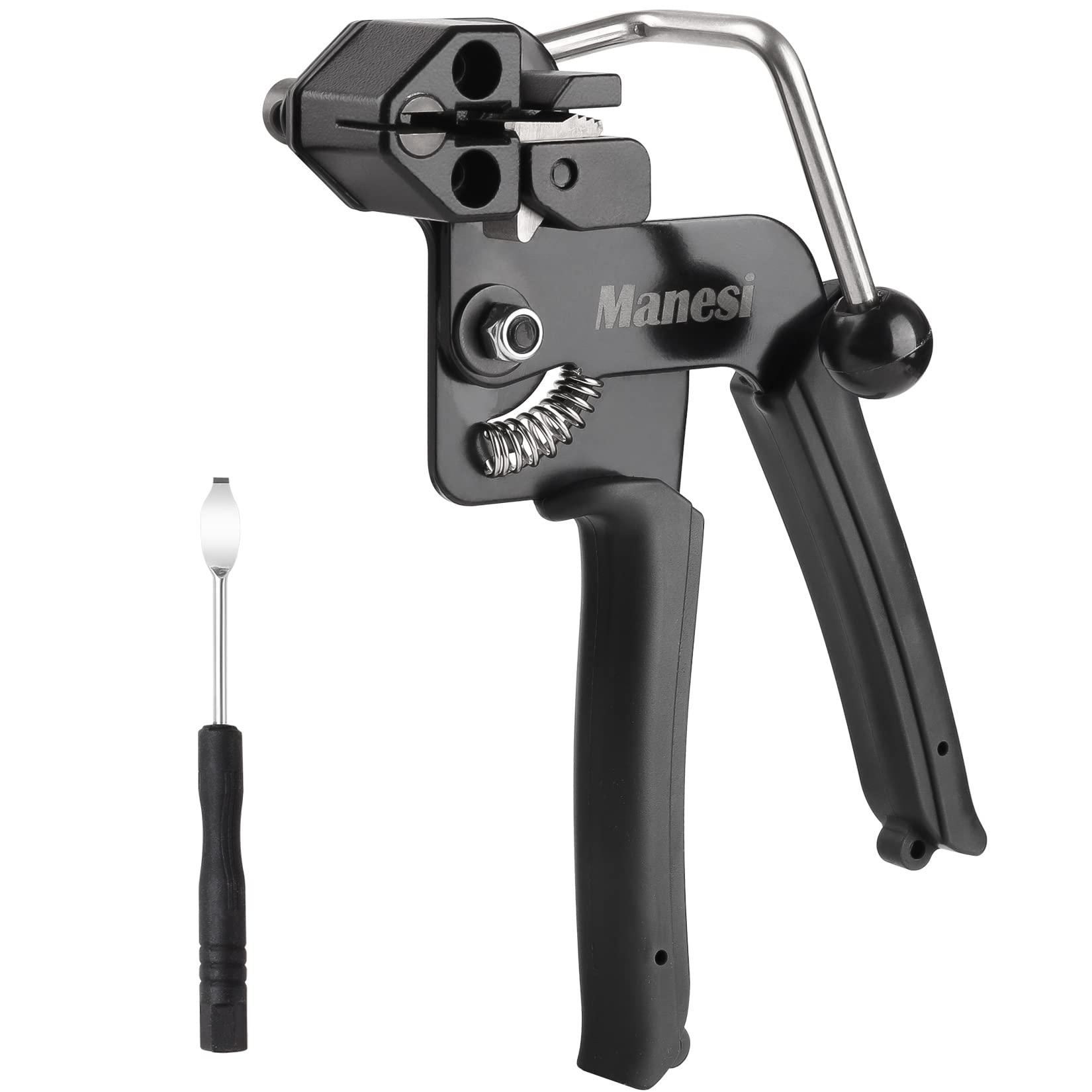 Stainless Steel Zip Tie Cutter - Heavy Duty Metal Zip Ties Cutting Tool for Self-Locking Cable Ties | Includes Free Zip Tie Release Tool | Perfect for Electrical Wiring, HVAC, Automotive & Industrial Applications