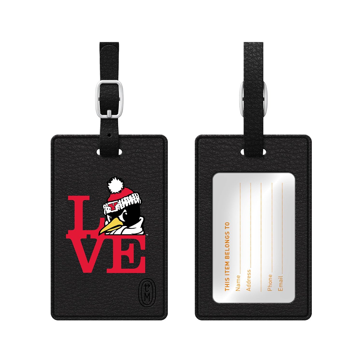 Youngstown State University Luggage Tag - Personalized Travel Accessories for College Fans - Perfect for Airports, Campuses, and Alumni Events