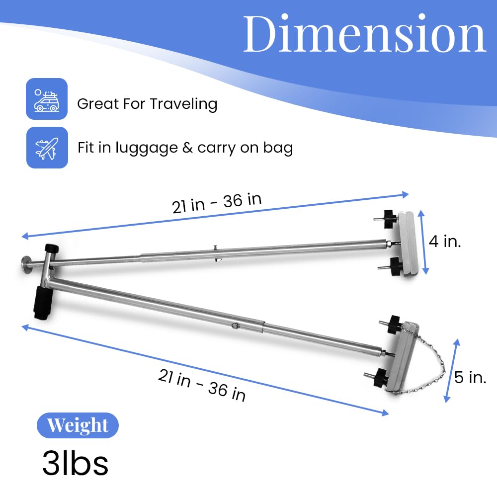 QuicStick Portable Hand Controls for Disabled Drivers - Left or Right Hand Use - Universal Vehicle Handicap Driving Aid for Cars & Trucks - Ideal for Temporary or Permanent Disabilities (Home, Travel & Daily Commute)