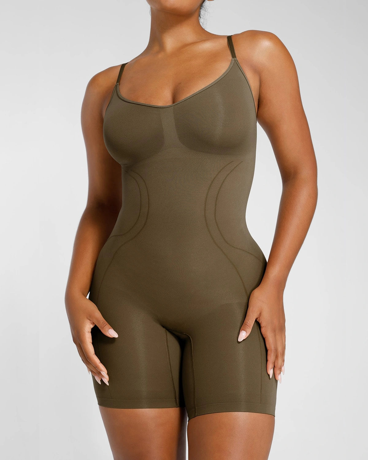 Seamless Smoothing Bodysuit for Women - Tummy Control Shapewear - Comfortable Slimming Undergarment - Perfect for Dresses, Workouts & Everyday Wear