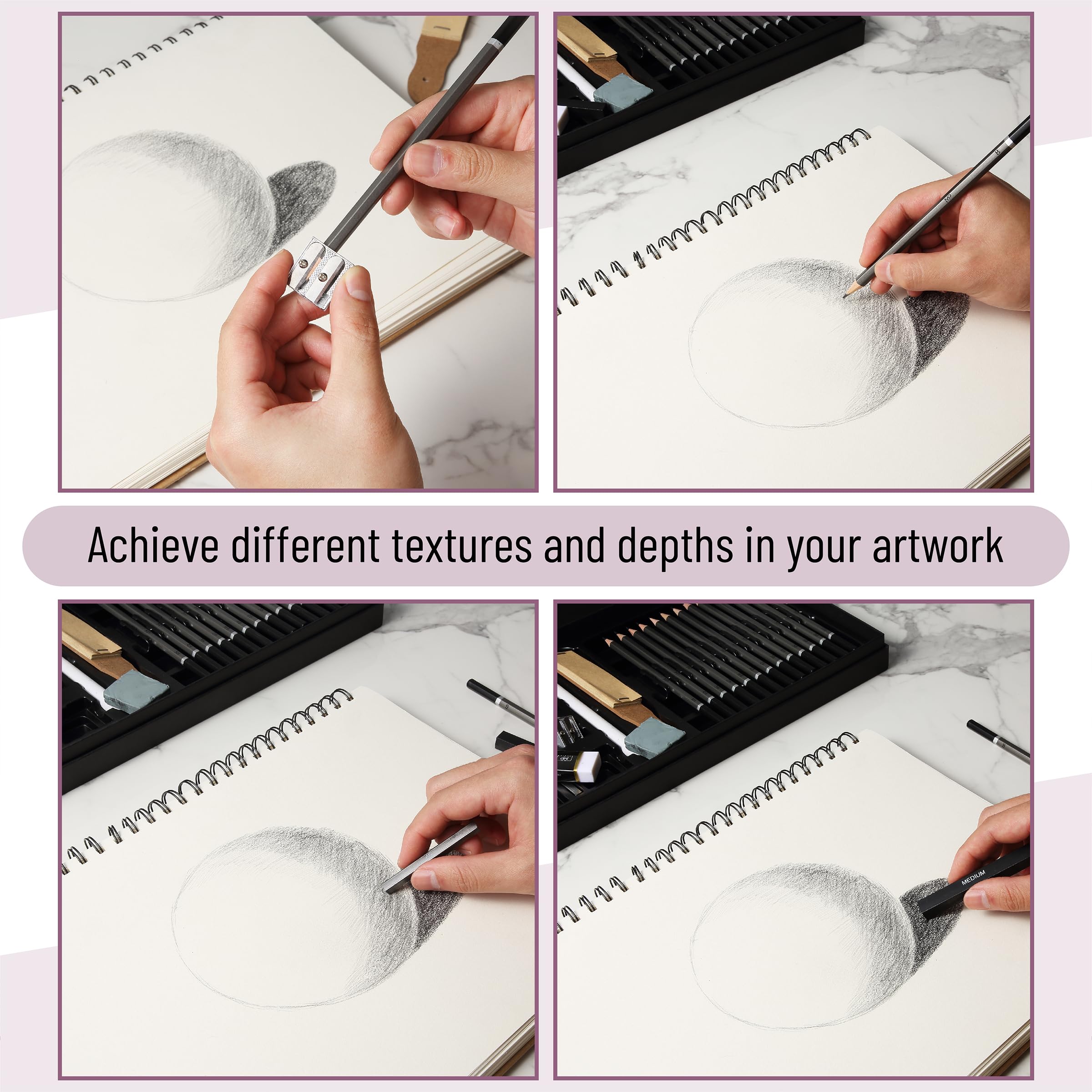 Mr. Pen 25-Piece Sketching Pencils Set - Professional Graphite Drawing Pencils for Artists, Sketching & Shading | Perfect for Beginners, Art Students & Professional Illustrators | Ideal for Portraits, Landscapes & Technical Drawings