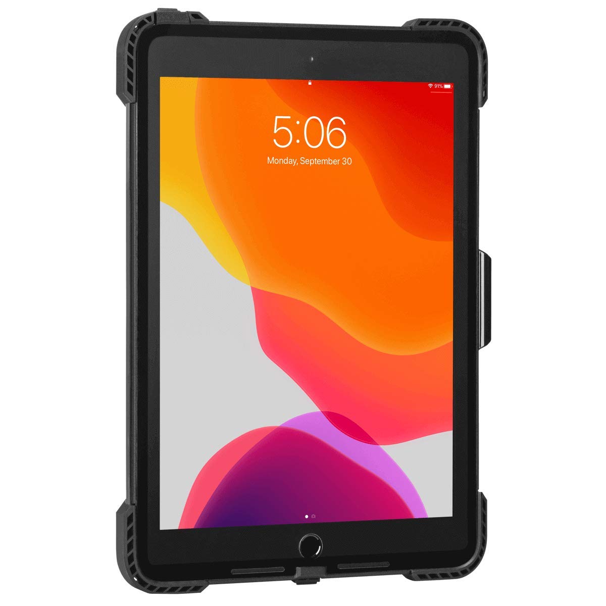 Targus THD498GLZ Rugged Protective Case for Apple iPad 7th/8th/9th Generation - Shockproof Cover with Kickstand, Black (10.2 Inch) - Perfect for Work, Travel & School Use