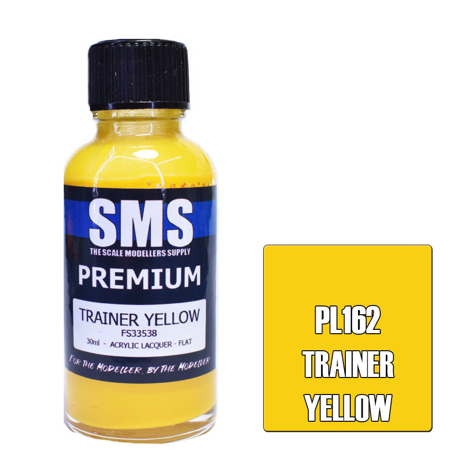 30ml Premium Airbrush Paint - Acrylic Lacquer for Scale Modelers (Trainer Yellow) | Perfect for Miniature Painting, Warhammer & RC Car Models