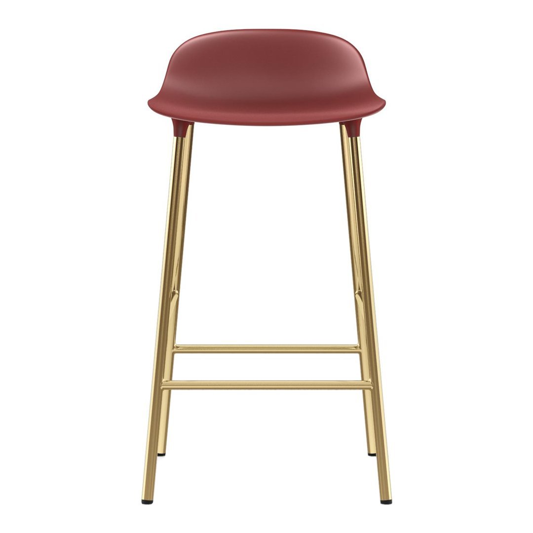 Modern Metal Leg Form Counter Stool - Bar Stool for Kitchen Island, Breakfast Nook & Home Decor