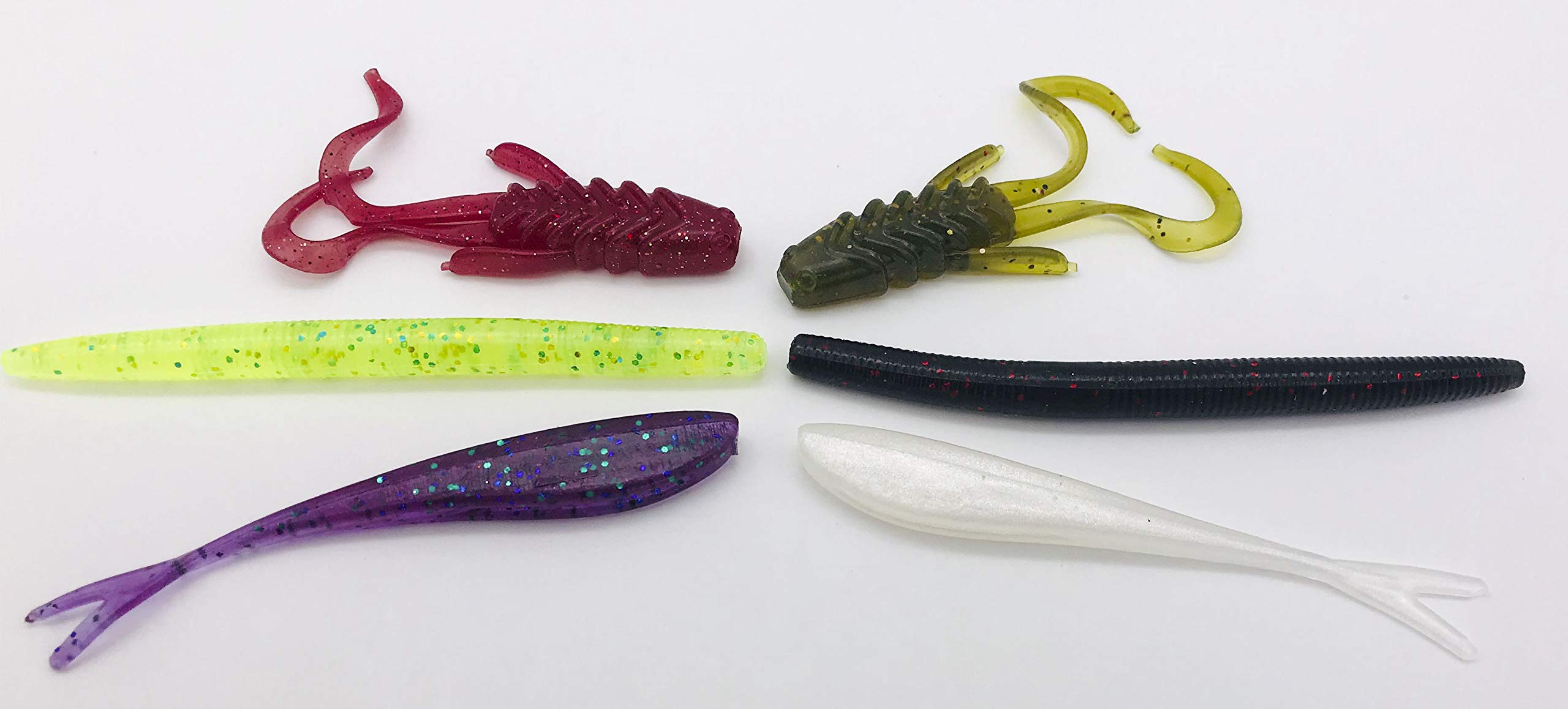 INJEX Vital BASS Lure Making Kit - 3 Soft Plastic Injection Fishing Lure Molds with Injector & 6 Resin Colors - DIY Bass Fishing Baits for Freshwater & Saltwater Anglers - Perfect for Crappie, Walleye, and Trout Fishing