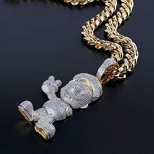 Iced Out Rhinestone Crystal Necklace - 10mm 18
