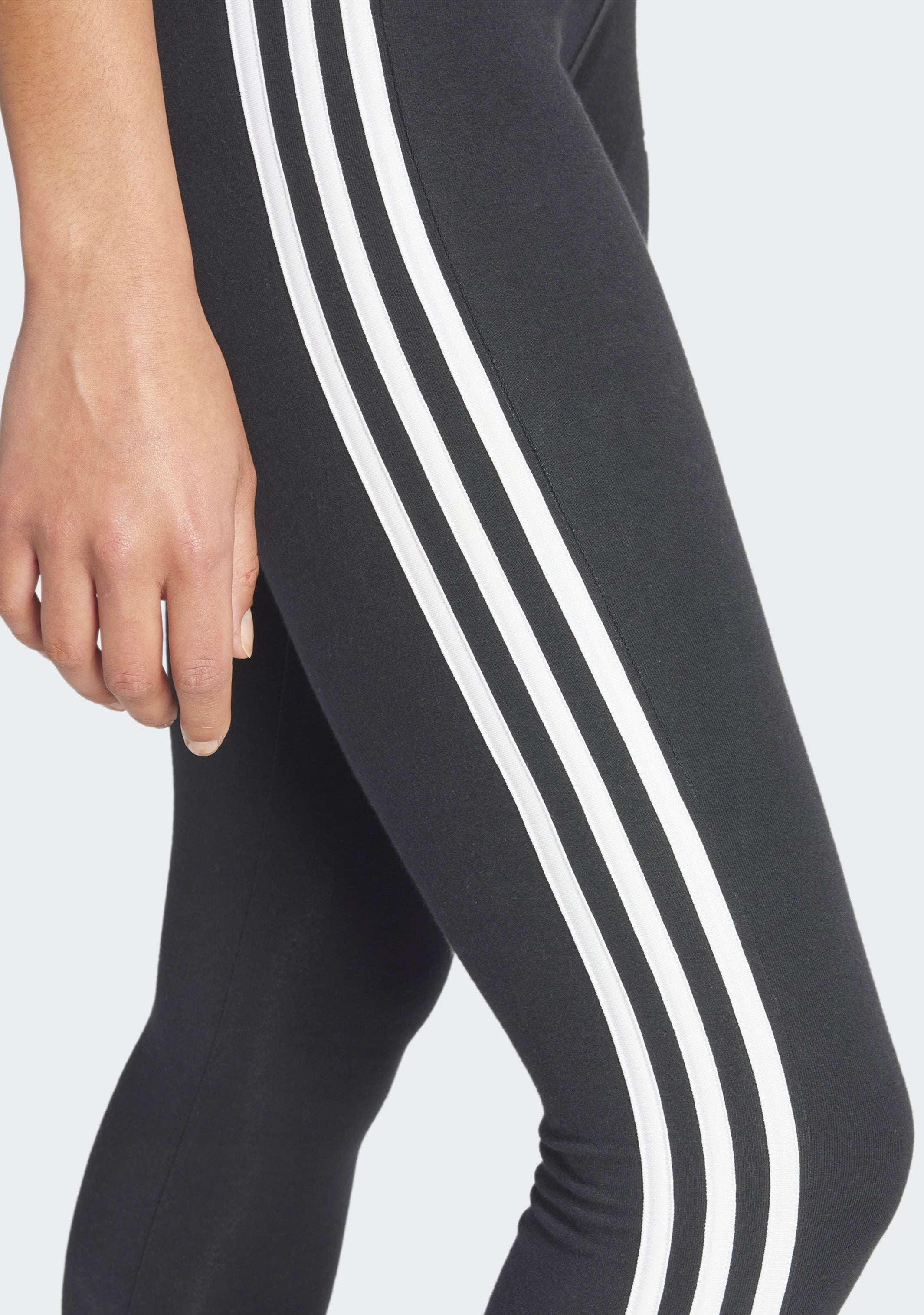 Adidas Women's 3 Stripes Yoga Leggings - High Waisted Workout Pants for Running, Gym & Lounge Wear
