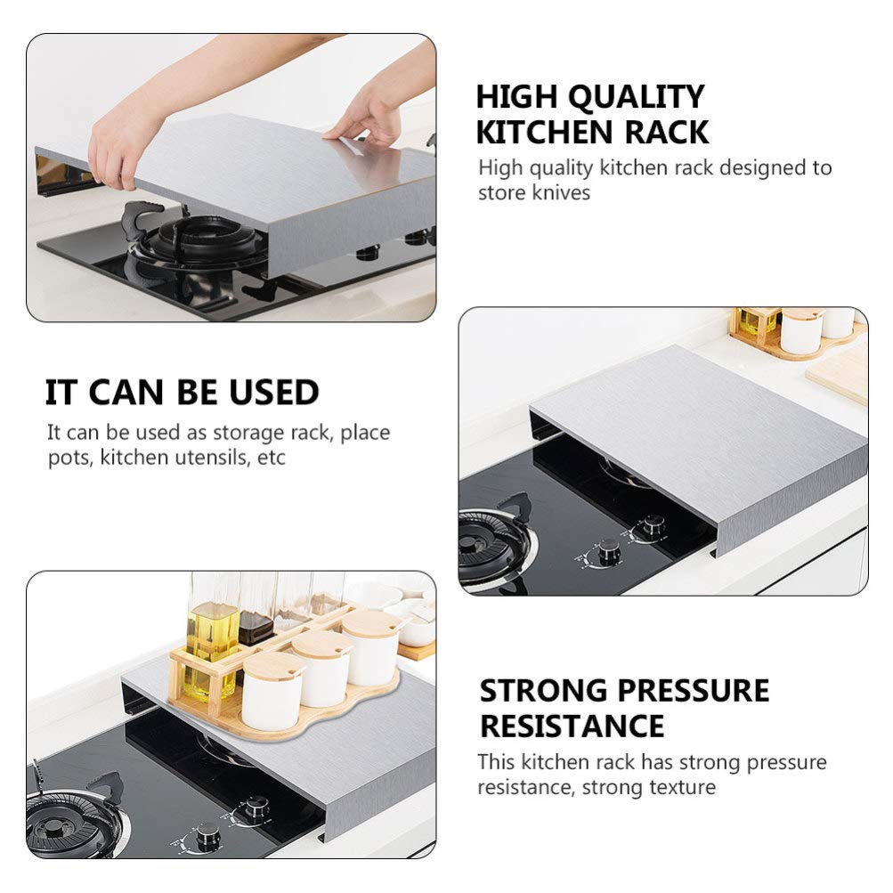 Cabilock 1-Piece Shelf Pan Pot Rack - Countertop Rice Cooker & Induction Cooker Organizer, Spice Rack for Kitchen Storage - Perfect for Small Kitchens, Countertop Organization & Cooking Space Saving
