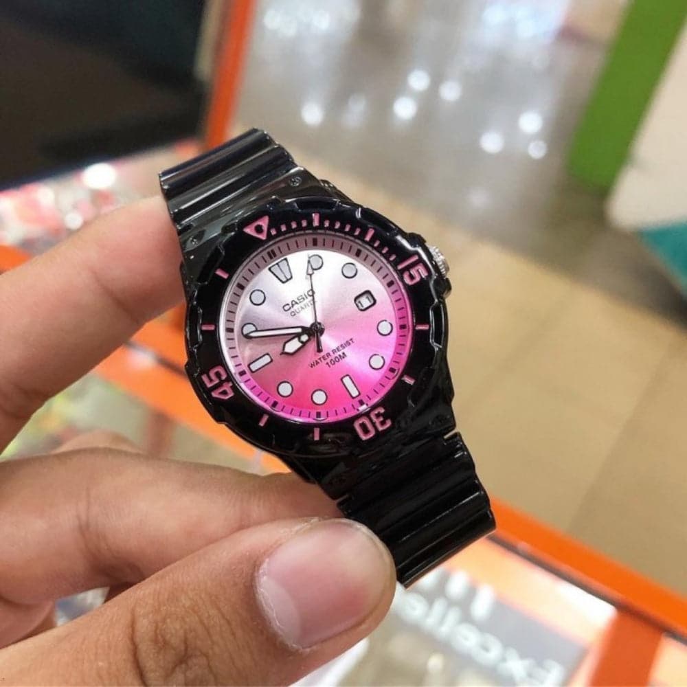 CASIO Analog LRW-200H-4EVDR Women's Watch with Black Resin Strap - Water Resistant, Durable & Stylish for Everyday Wear, Sports & Outdoor Activities