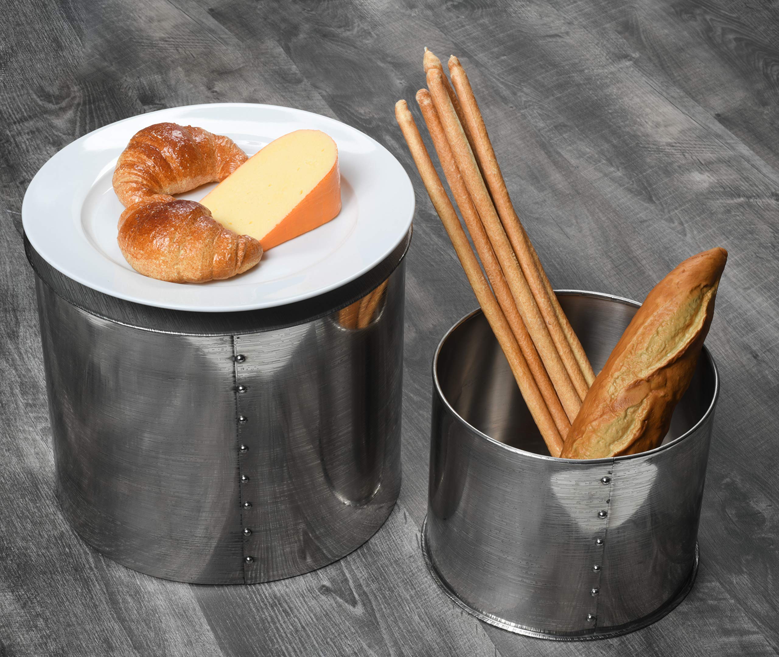 Premium Stainless Steel Food Risers Set of 3 - IMPULSE! Sequoia Elegant Serving Stands for Cakes, Desserts, Appetizers | Perfect for Party Plating, Buffet Displays & Kitchen Organization