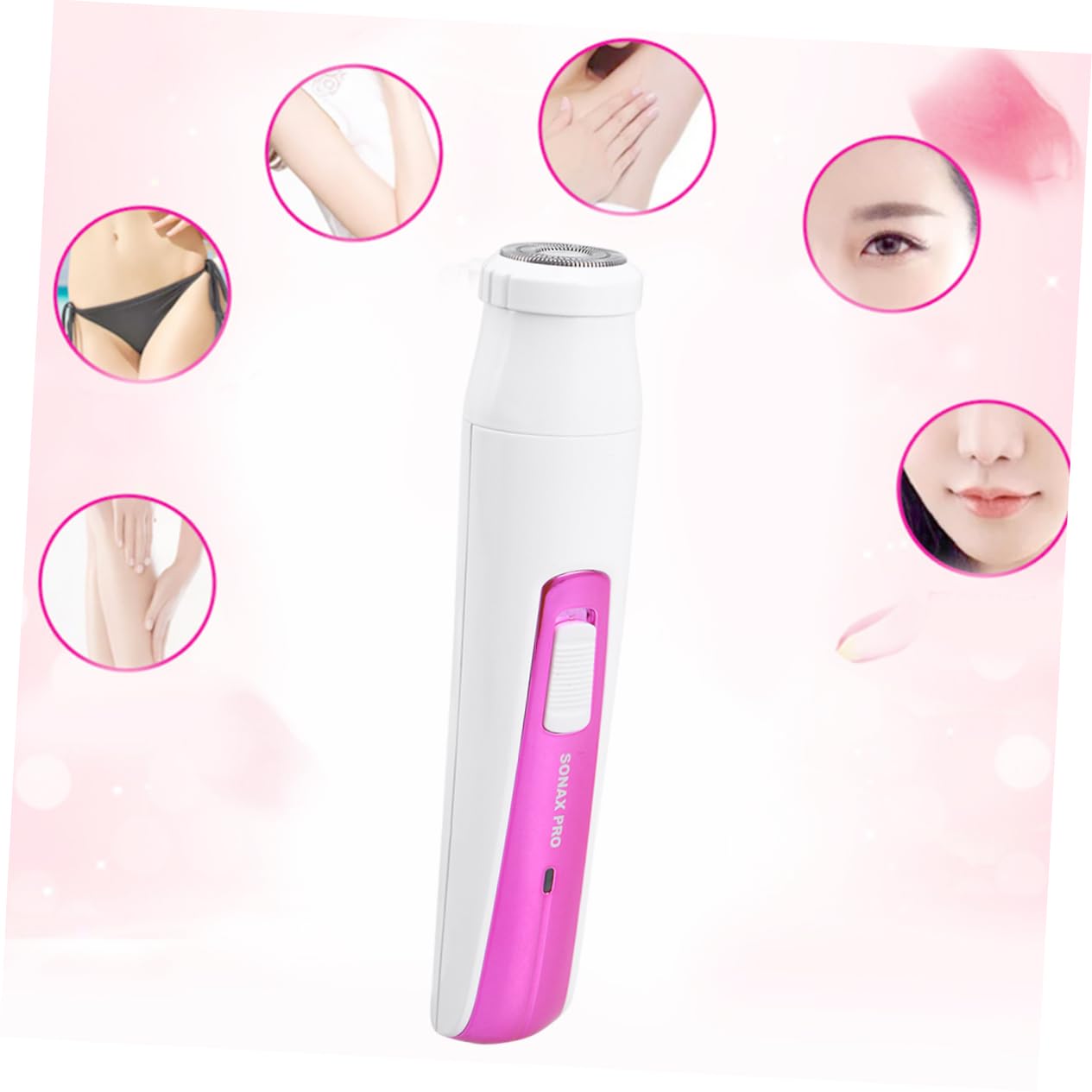 NOLITOY 3-in-1 Electric Razor & Epilator for Women - Facial Hair Remover, Bikini Trimmer & Eyebrow Shaper - Painless Hair Removal for Smooth Skin - Perfect for Travel, Gym & Daily Beauty Routine